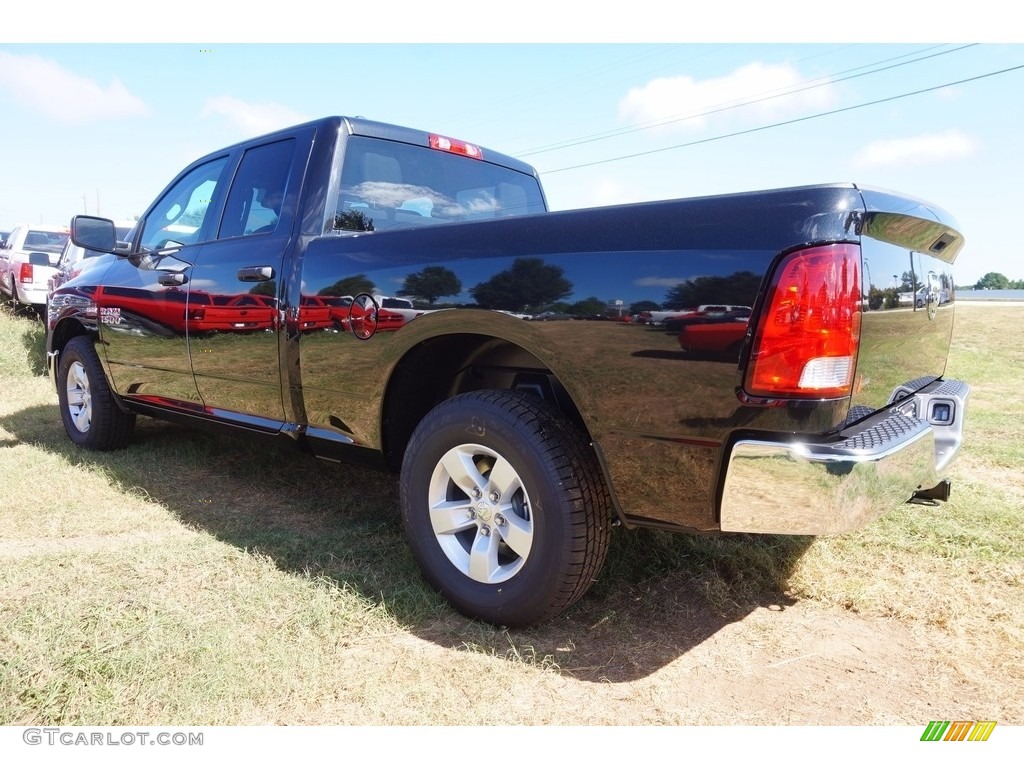 2017 1500 Tradesman Quad Cab - Brilliant Black Crystal Pearl / Black/Diesel Gray photo #2