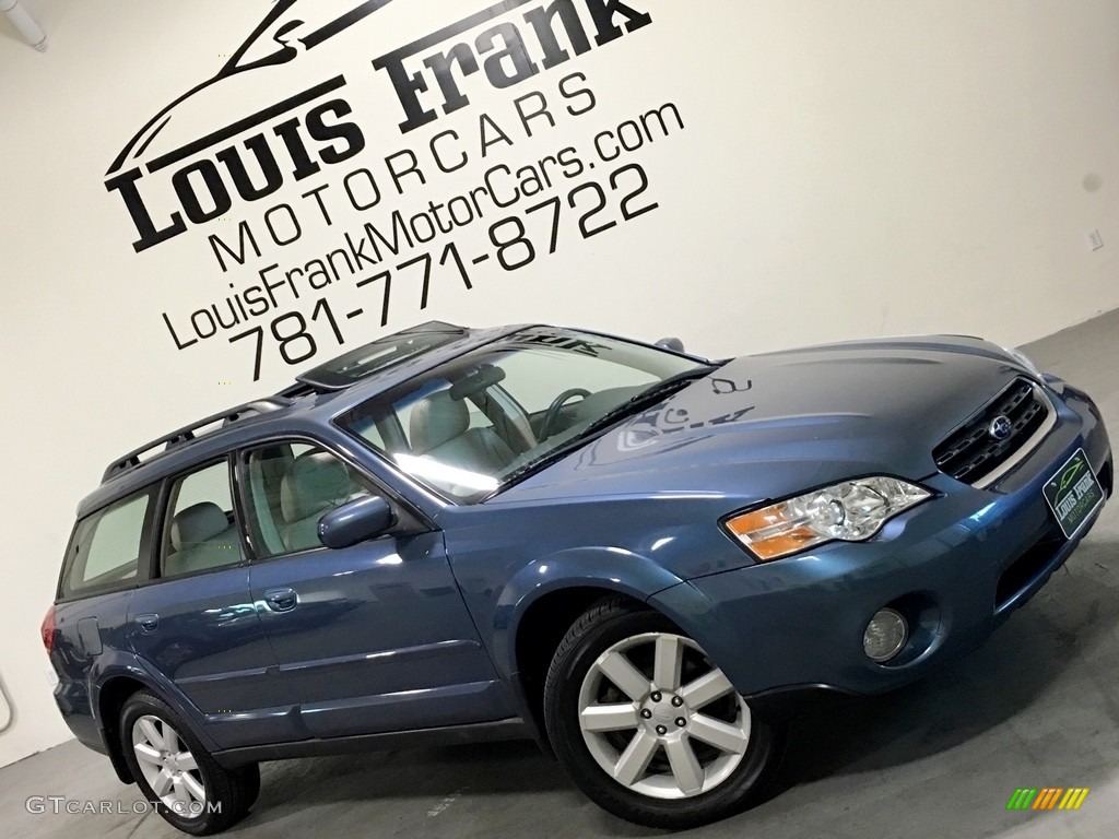 2006 Outback 2.5i Limited Wagon - Atlantic Blue Pearl / Taupe photo #2