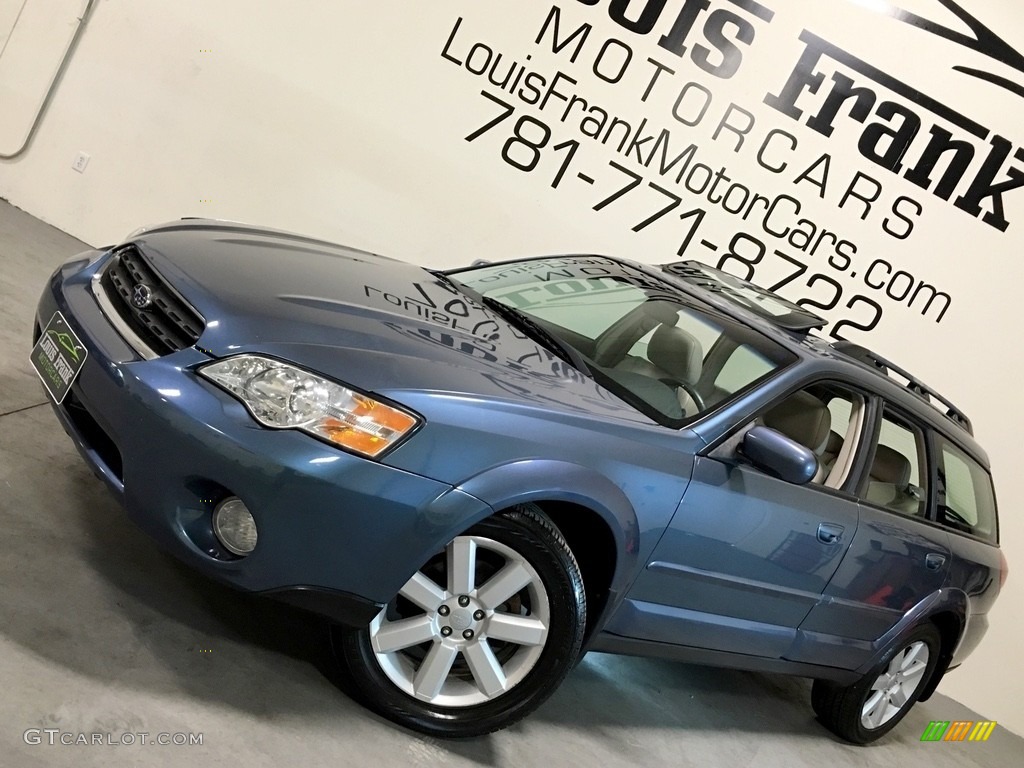 2006 Outback 2.5i Limited Wagon - Atlantic Blue Pearl / Taupe photo #4