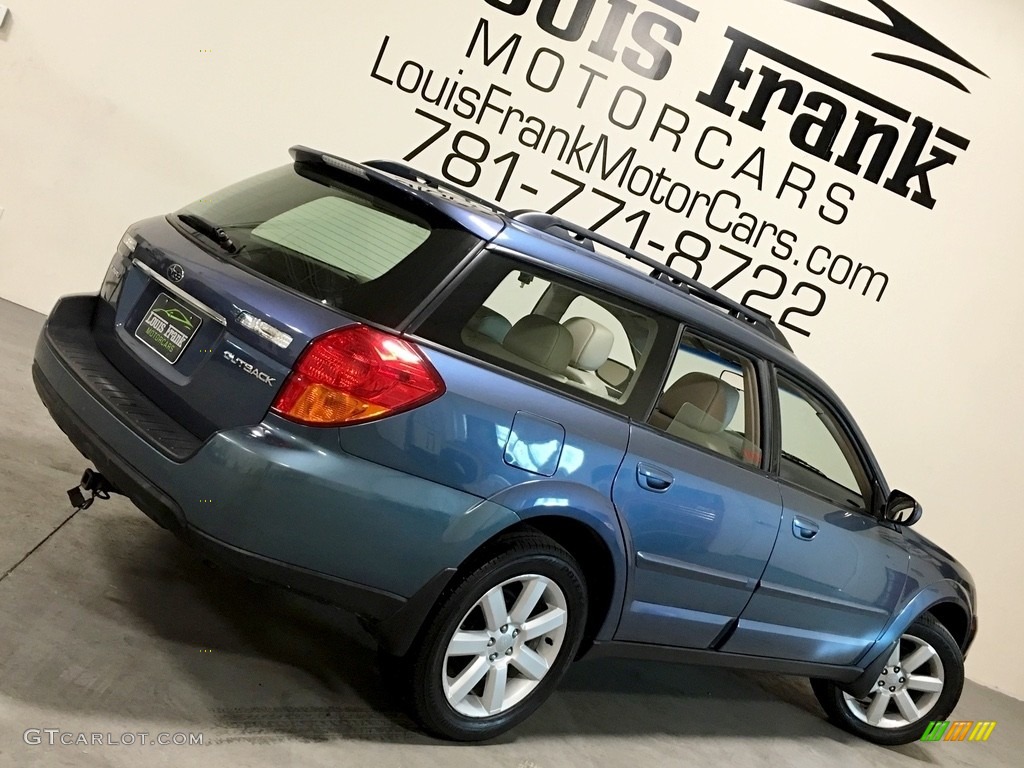 2006 Outback 2.5i Limited Wagon - Atlantic Blue Pearl / Taupe photo #5