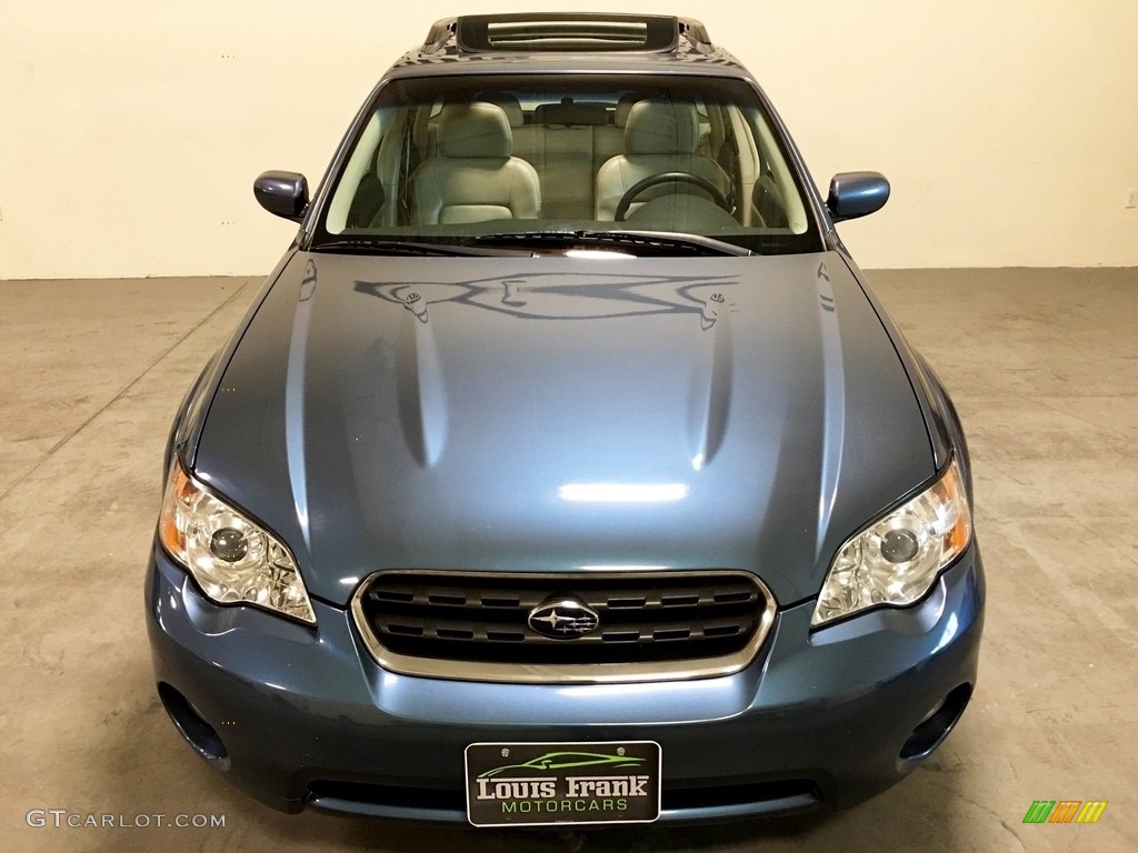 2006 Outback 2.5i Limited Wagon - Atlantic Blue Pearl / Taupe photo #7