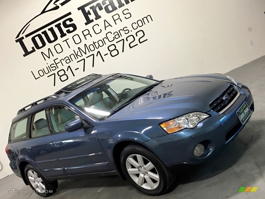 2006 Outback 2.5i Limited Wagon - Atlantic Blue Pearl / Taupe photo #10