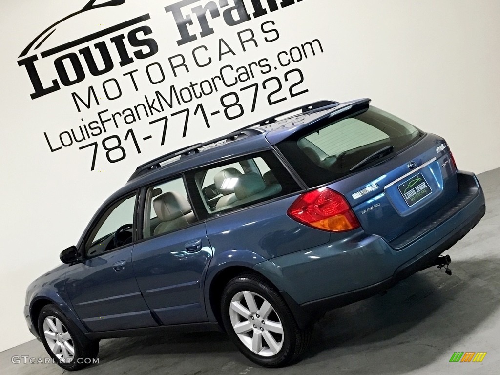 2006 Outback 2.5i Limited Wagon - Atlantic Blue Pearl / Taupe photo #11