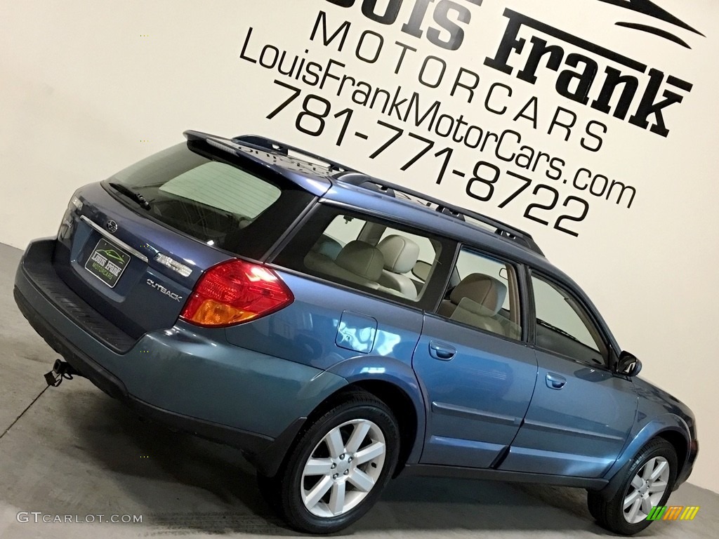 2006 Outback 2.5i Limited Wagon - Atlantic Blue Pearl / Taupe photo #12