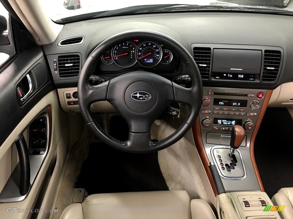 2006 Outback 2.5i Limited Wagon - Atlantic Blue Pearl / Taupe photo #48
