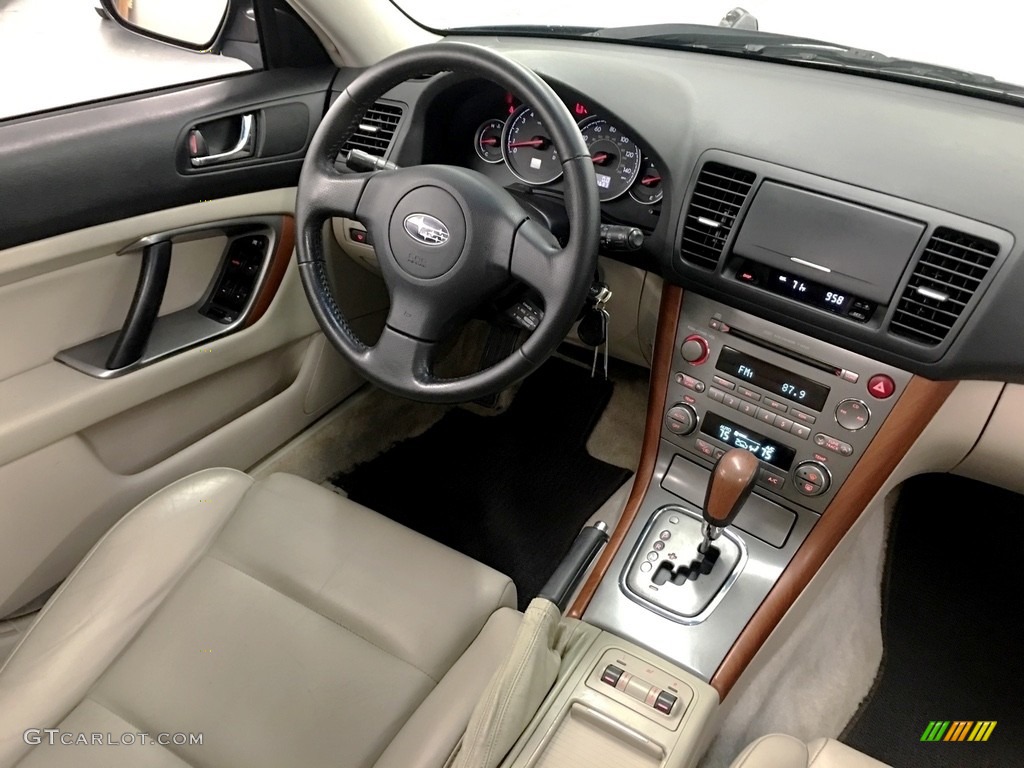 2006 Outback 2.5i Limited Wagon - Atlantic Blue Pearl / Taupe photo #50