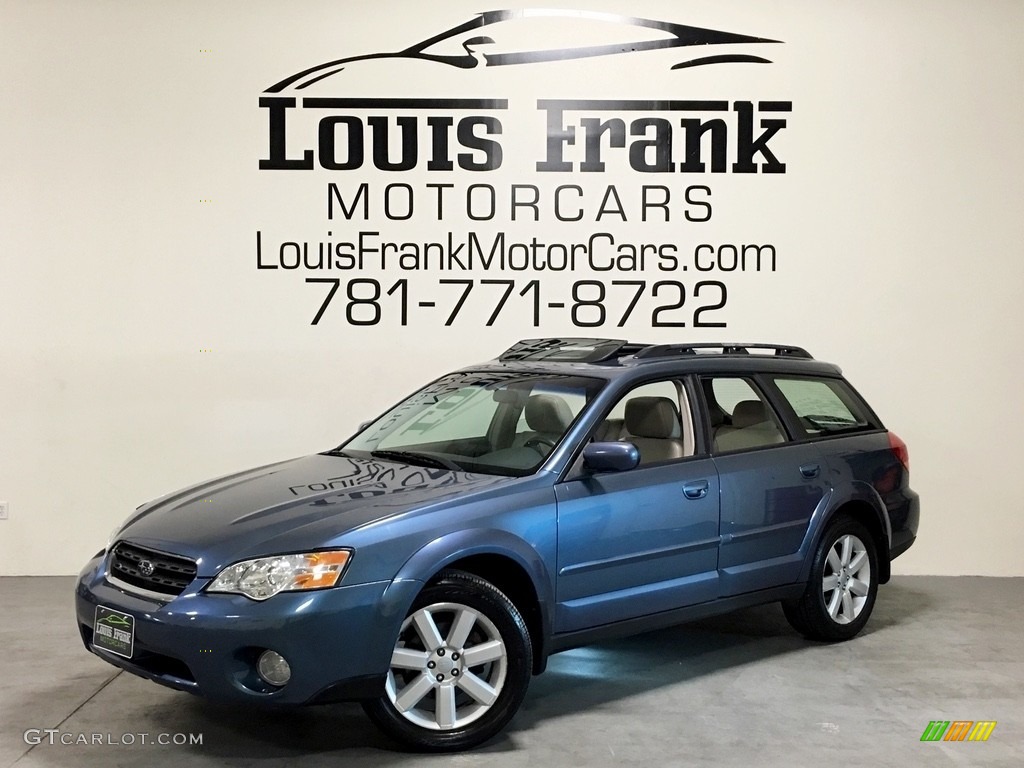 2006 Outback 2.5i Limited Wagon - Atlantic Blue Pearl / Taupe photo #101