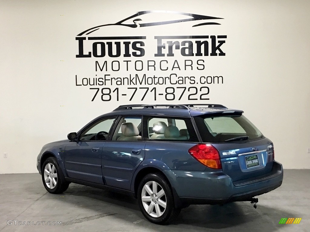 2006 Outback 2.5i Limited Wagon - Atlantic Blue Pearl / Taupe photo #103