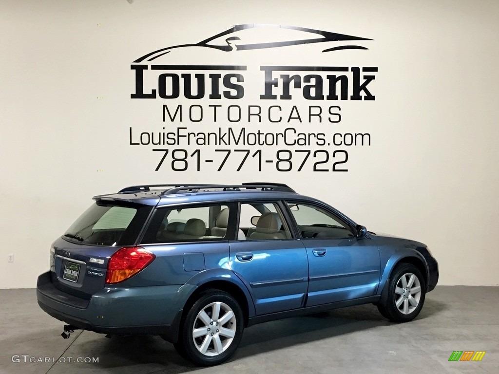 2006 Outback 2.5i Limited Wagon - Atlantic Blue Pearl / Taupe photo #104