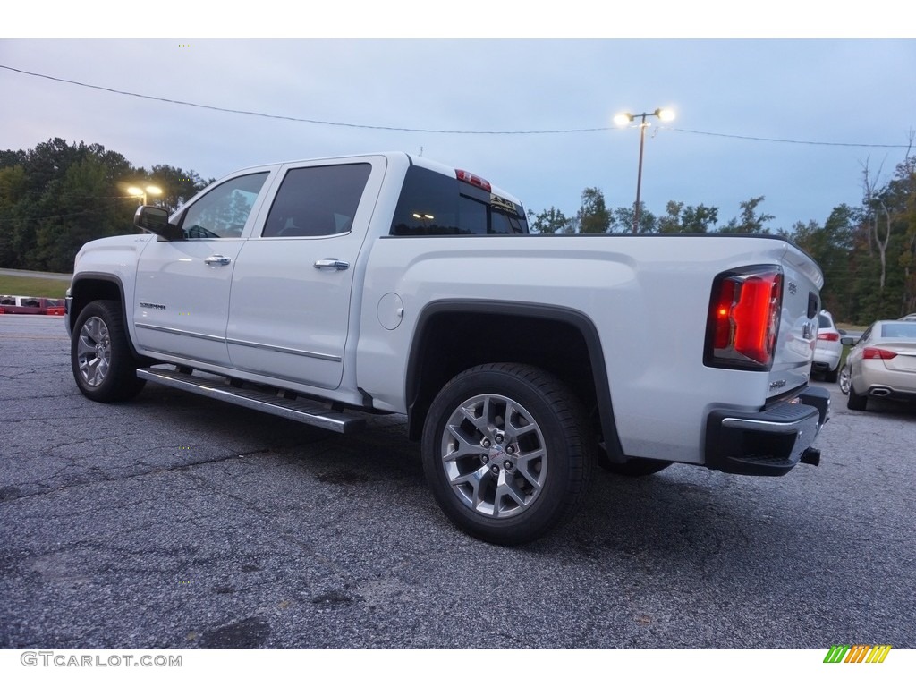 2017 Sierra 1500 SLT Crew Cab 4WD - Summit White / Cocoa/­Dune photo #5
