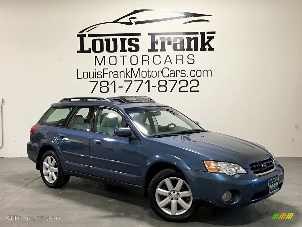 2006 Outback 2.5i Limited Wagon - Atlantic Blue Pearl / Taupe photo #105