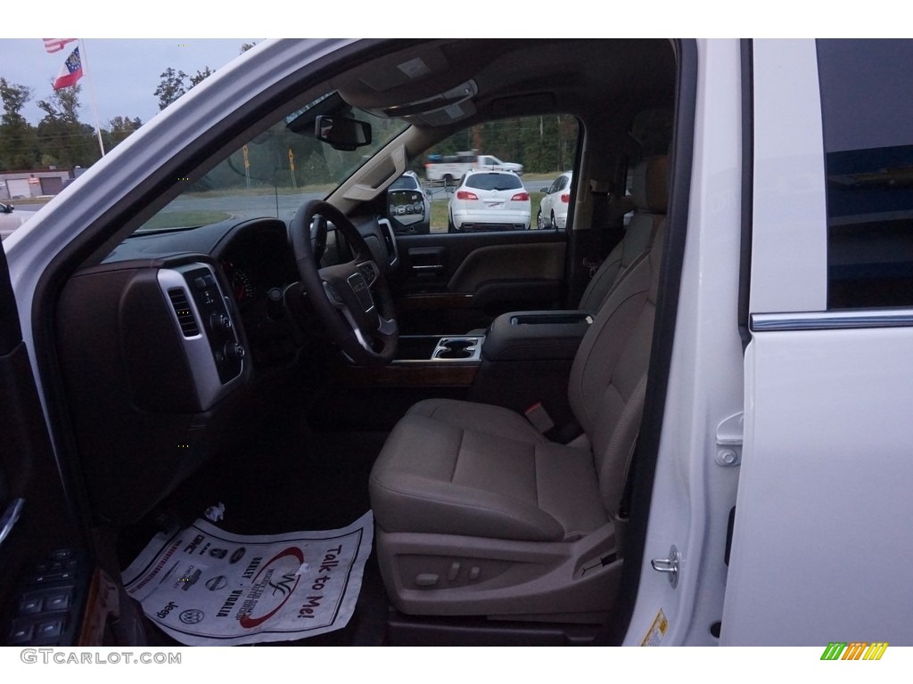2017 Sierra 1500 SLT Crew Cab 4WD - Summit White / Cocoa/­Dune photo #9