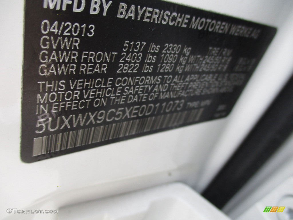 2014 X3 xDrive28i - Alpine White / Mojave photo #19