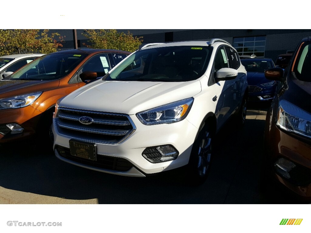 2017 Escape Titanium 4WD - White Platinum / Medium Light Stone photo #1