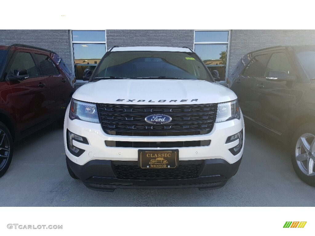 2017 Explorer Sport 4WD - White Platinum / Ebony Black photo #2