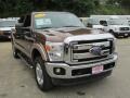 2011 Golden Bronze Metallic Ford F250 Super Duty Lariat Crew Cab 4x4  photo #3