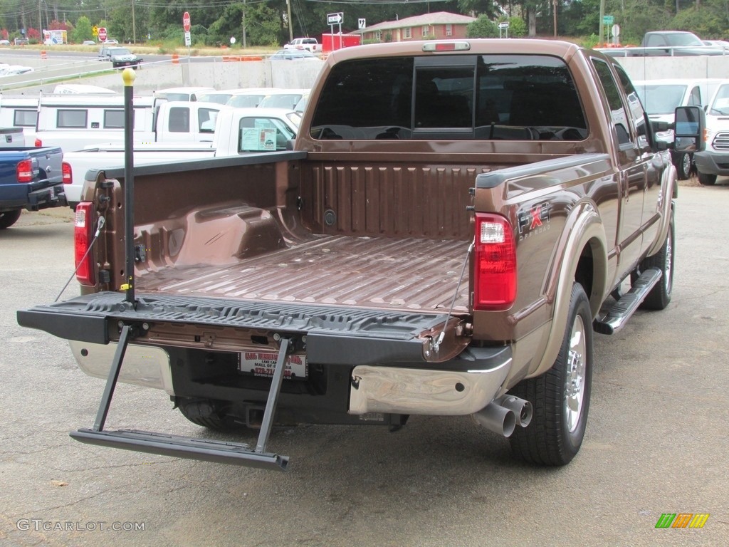 2011 F250 Super Duty Lariat Crew Cab 4x4 - Golden Bronze Metallic / Black Two Tone Leather photo #7