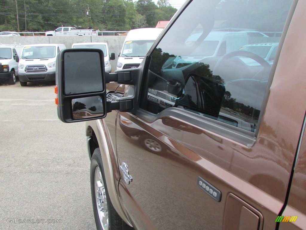 2011 F250 Super Duty Lariat Crew Cab 4x4 - Golden Bronze Metallic / Black Two Tone Leather photo #16