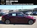 2017 Burgundy Velvet Ford Fusion SE AWD  photo #1