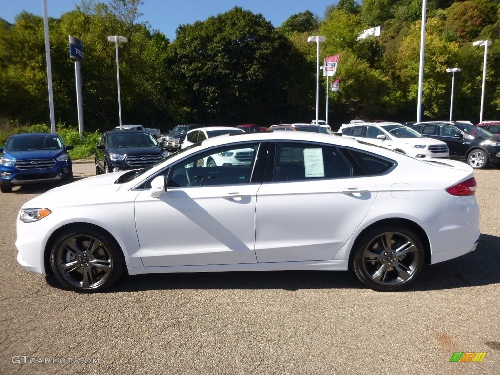 2017 Fusion Sport AWD - Oxford White / Dark Earth Grey photo #5