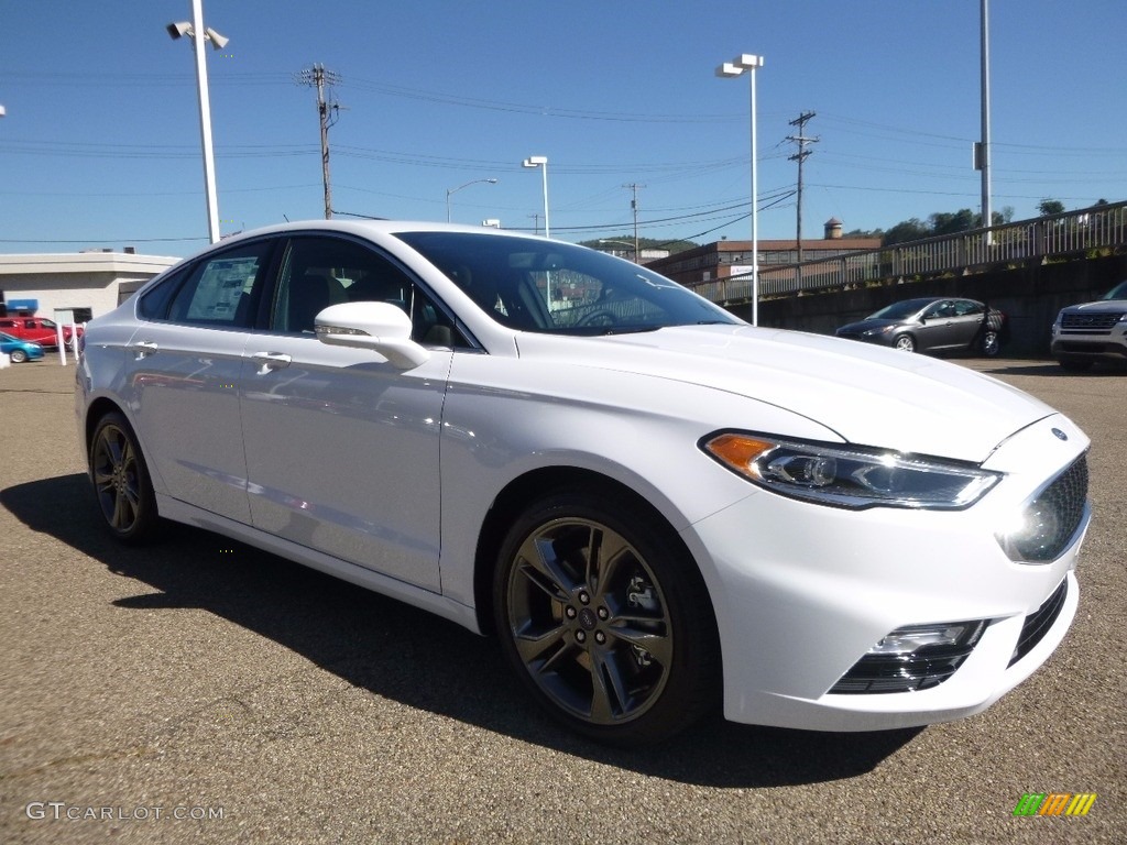 2017 Fusion Sport AWD - Oxford White / Dark Earth Grey photo #8