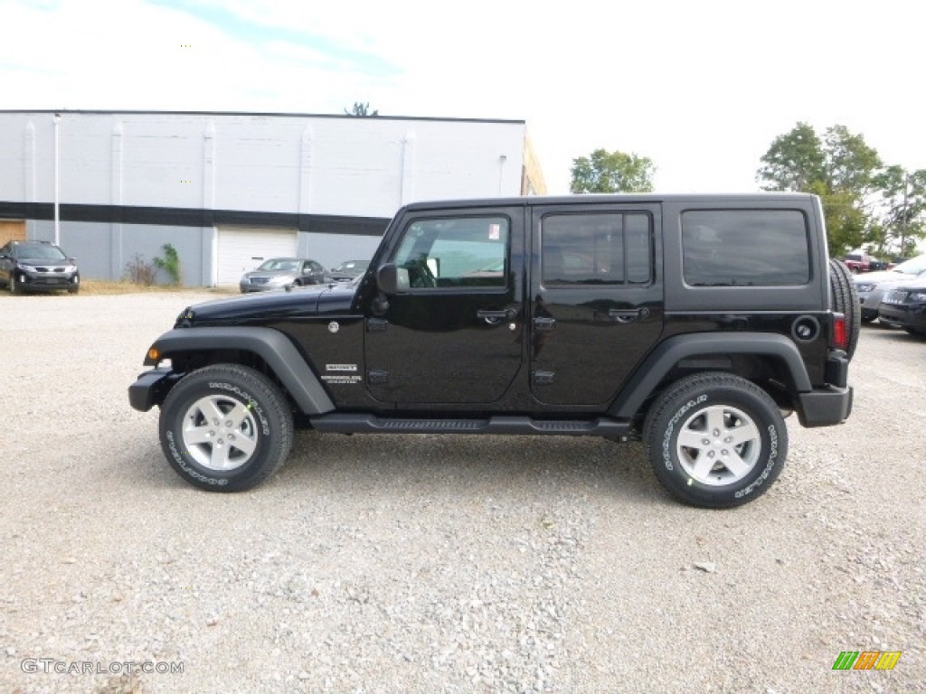 2017 Wrangler Unlimited Sport 4x4 - Black / Black photo #3