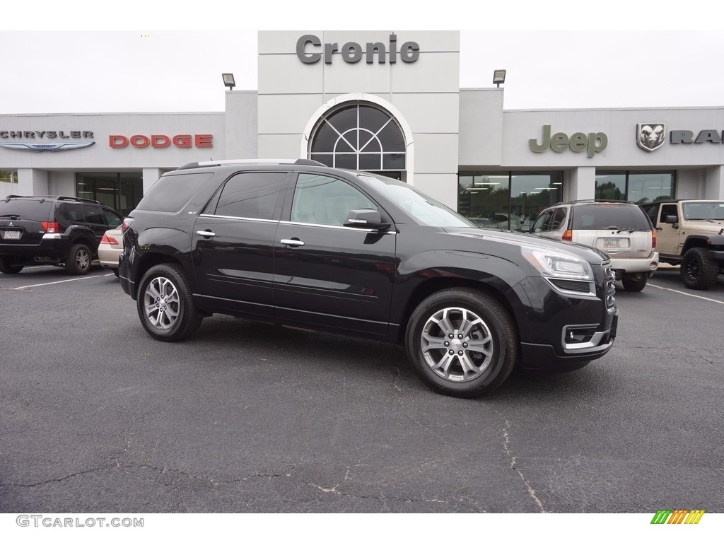 2015 Acadia SLT AWD - Carbon Black Metallic / Light Titanium photo #1