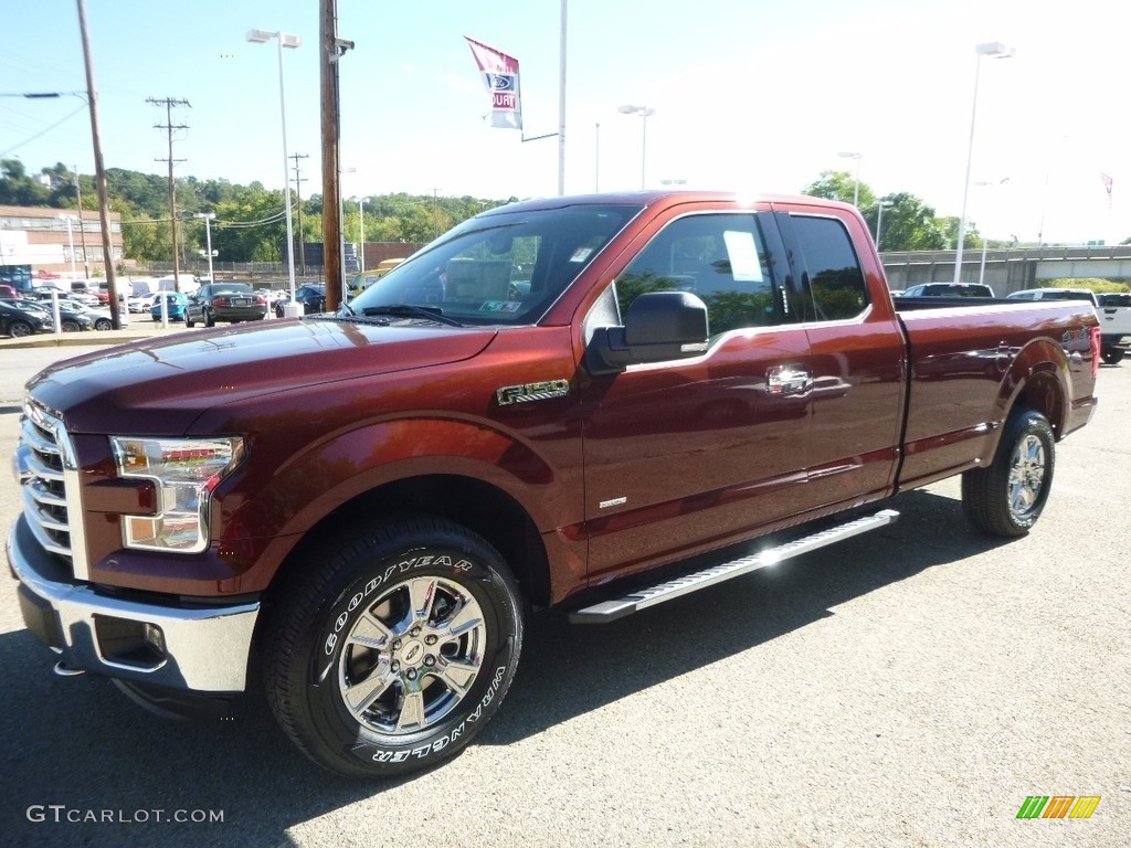 2016 F150 XLT SuperCab 4x4 - Bronze Fire / Medium Earth Gray photo #7
