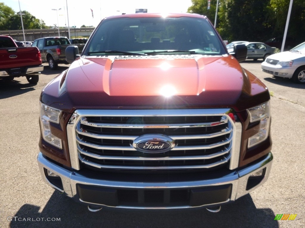 2016 F150 XLT SuperCab 4x4 - Bronze Fire / Medium Earth Gray photo #8
