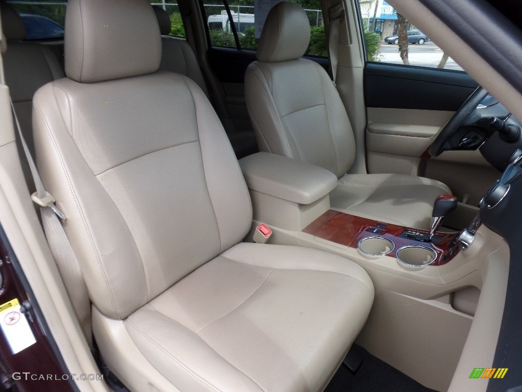 2013 Highlander Limited - Sizzling Crimson Mica / Sand Beige photo #14