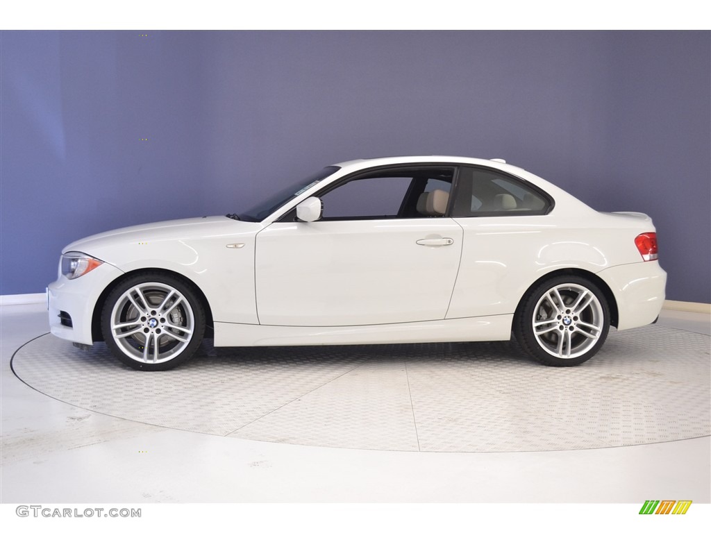 2013 1 Series 135i Coupe - Alpine White / Black photo #4