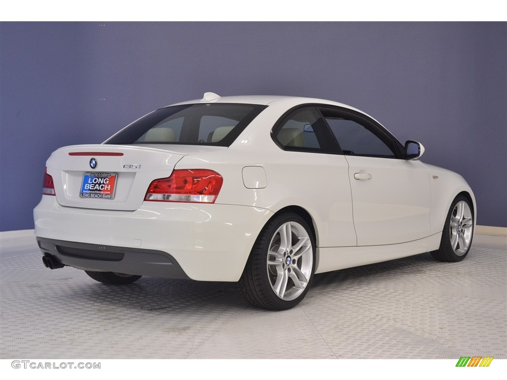 2013 1 Series 135i Coupe - Alpine White / Black photo #7