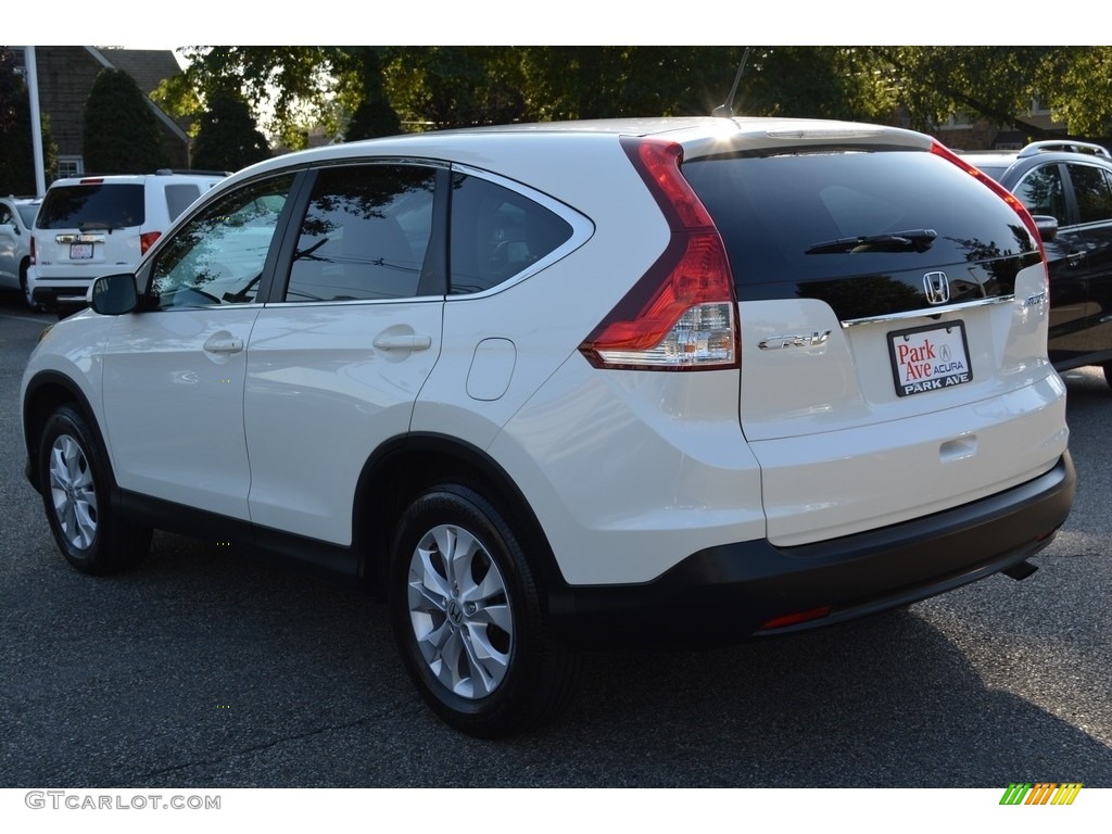 2014 CR-V EX AWD - White Diamond Pearl / Beige photo #4