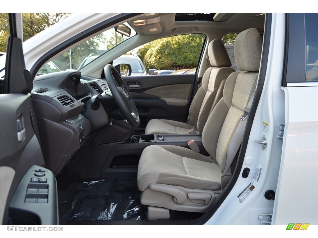 2014 CR-V EX AWD - White Diamond Pearl / Beige photo #11