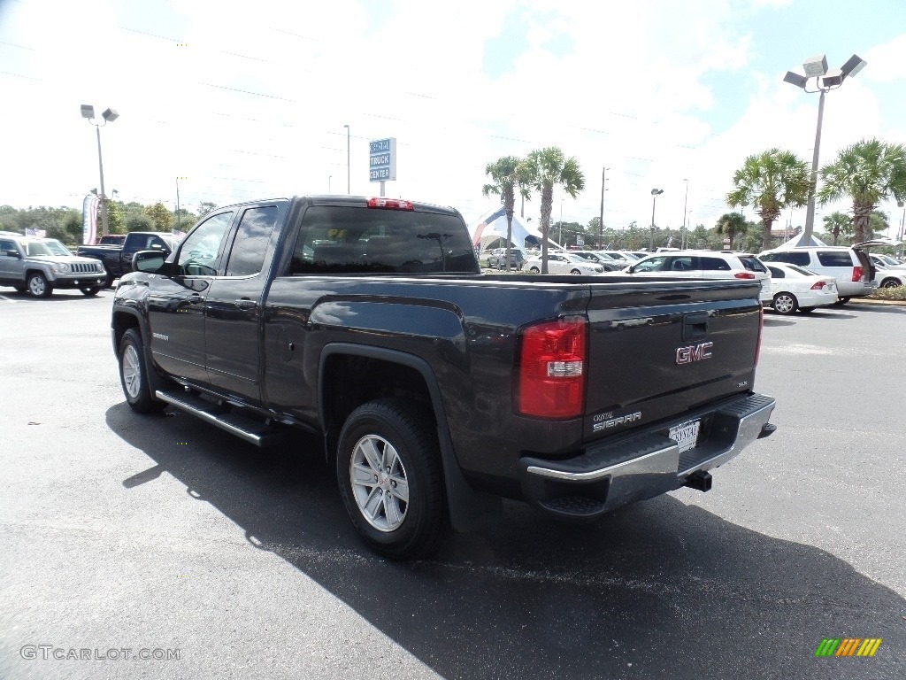 2014 Sierra 1500 SLE Double Cab 4x4 - Iridium Metallic / Jet Black/Dark Ash photo #3