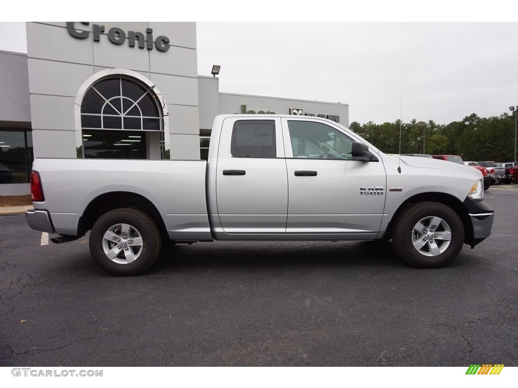 2017 1500 Tradesman Quad Cab - Bright Silver Metallic / Black/Diesel Gray photo #8