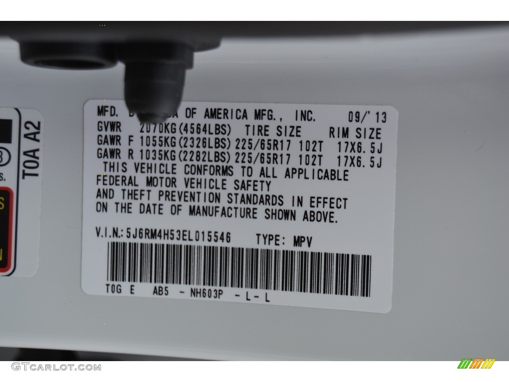 2014 CR-V EX AWD - White Diamond Pearl / Beige photo #34