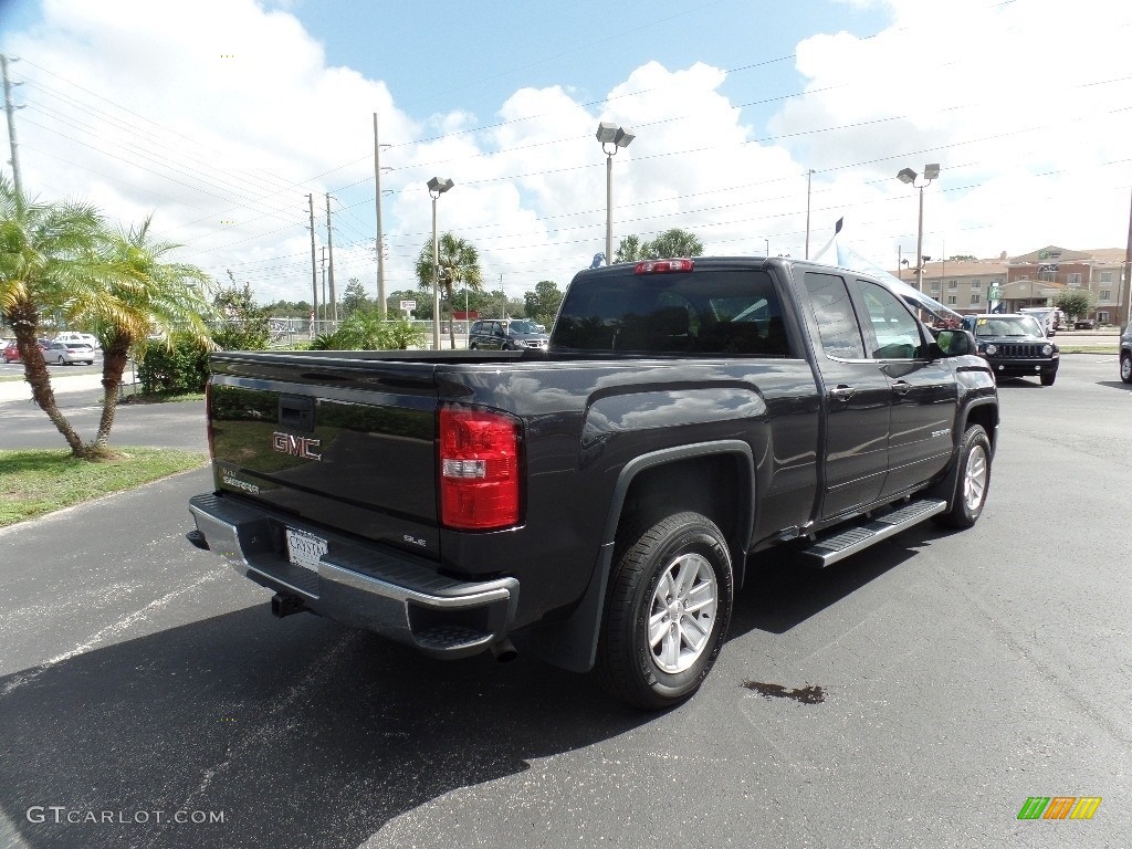 2014 Sierra 1500 SLE Double Cab 4x4 - Iridium Metallic / Jet Black/Dark Ash photo #8