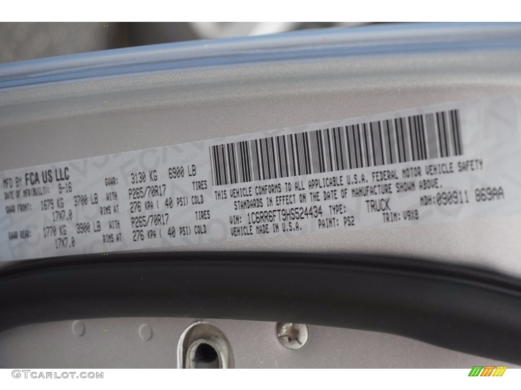 2017 1500 Tradesman Quad Cab - Bright Silver Metallic / Black/Diesel Gray photo #17