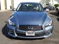 2014 Hagane Blue Infiniti Q 50 Hybrid Premium  photo #2