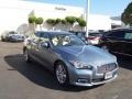 2014 Hagane Blue Infiniti Q 50 Hybrid Premium  photo #3