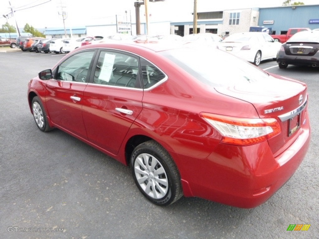 2014 Sentra S - Red Brick / Charcoal photo #10