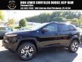 2017 Diamond Black Crystal Pearl Jeep Cherokee Trailhawk 4x4  photo #1