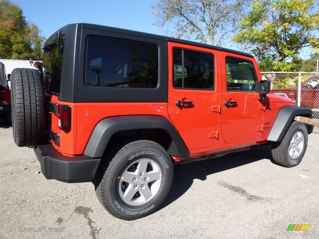 2017 Wrangler Unlimited Sport 4x4 - Firecracker Red / Black photo #6