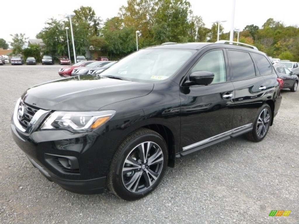 Magnetic Black 2017 Nissan Pathfinder Platinum 4x4 Exterior Photo #116238587