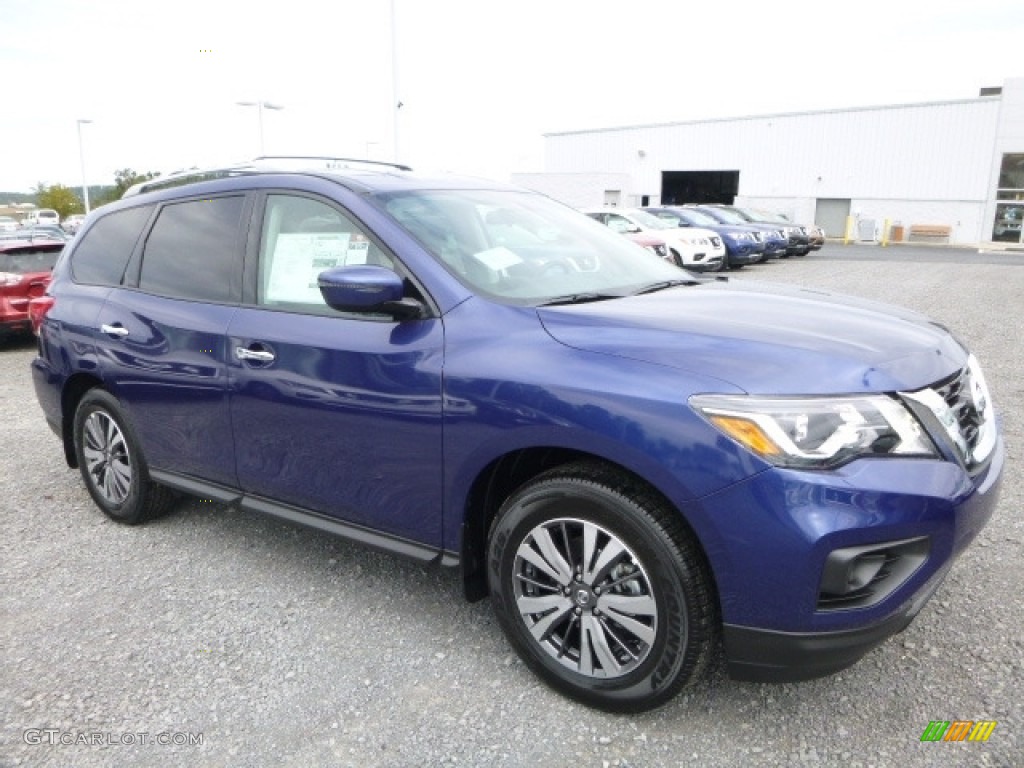 Caspian Blue 2017 Nissan Pathfinder S 4x4 Exterior Photo #116238740