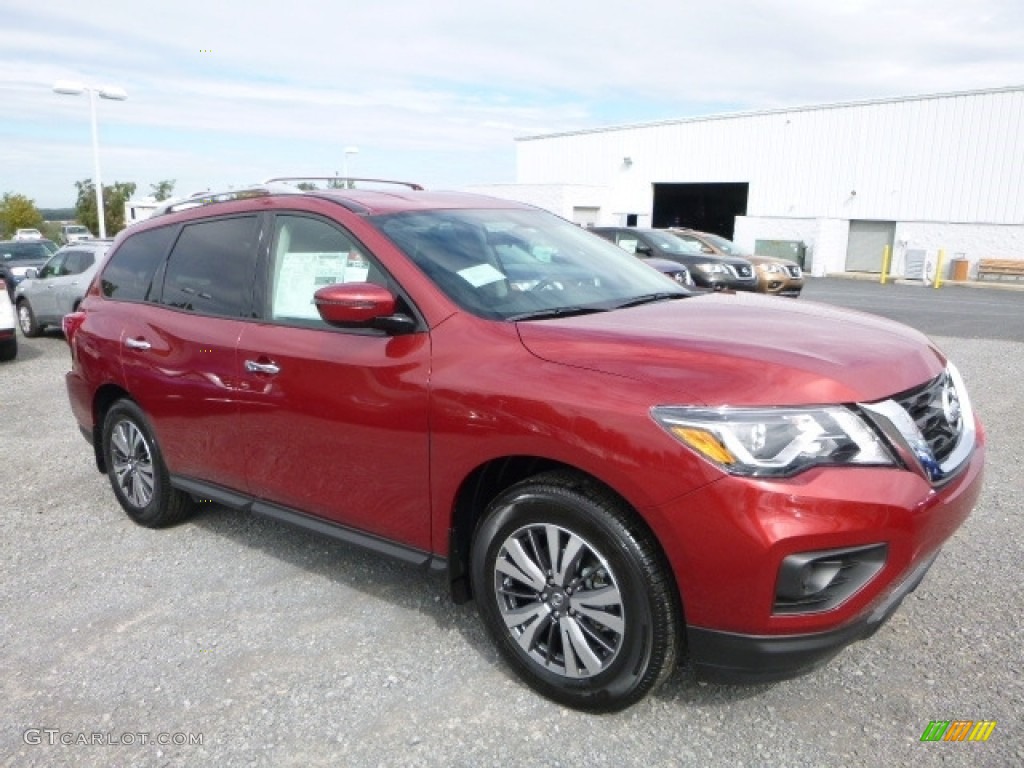 2017 Pathfinder S 4x4 - Cayenne Red / Charcoal photo #1