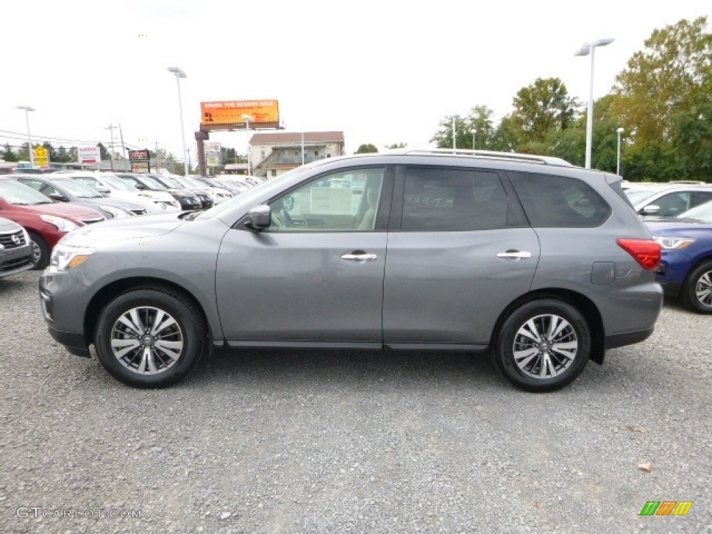 2017 Pathfinder S 4x4 - Gun Metallic / Almond photo #10