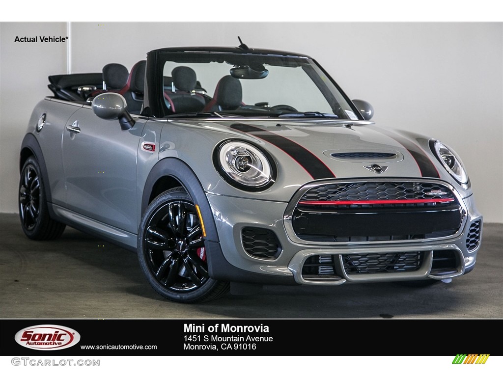 2017 Convertible John Cooper Works - Moonwalk Grey Metallic / JCW Carbon Black w/Dinamica photo #1