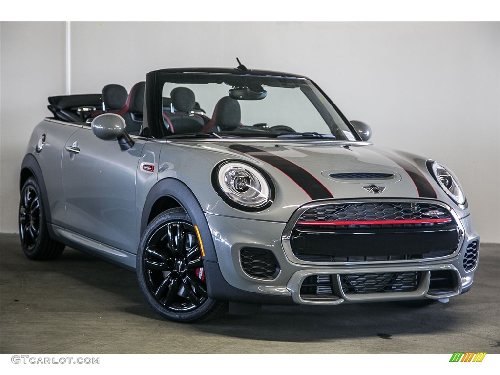 Moonwalk Grey Metallic 2017 Mini Convertible John Cooper Works Exterior Photo #116239196